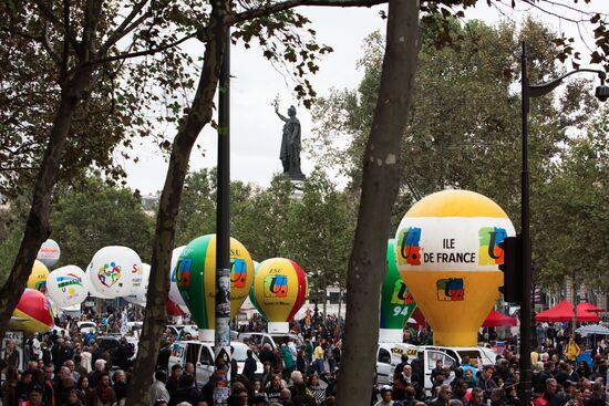 Protest rally against labor reform in Paris