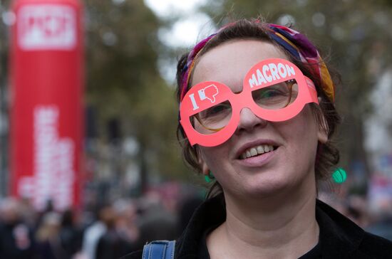 Protests in Paris against labor reform