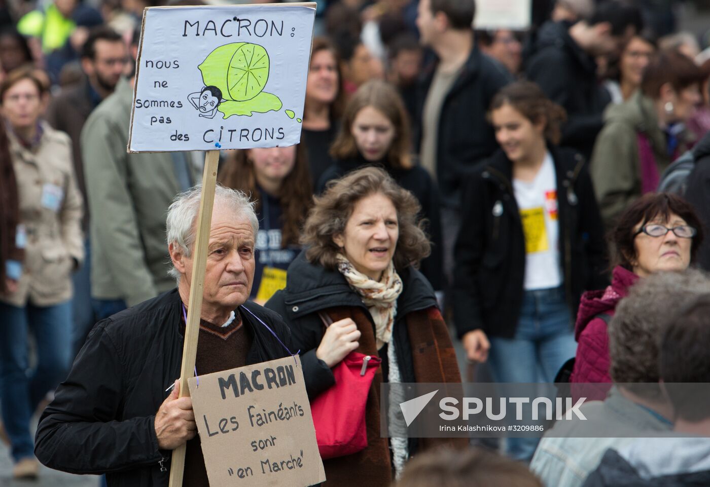 Protest rally against labor reform in Paris