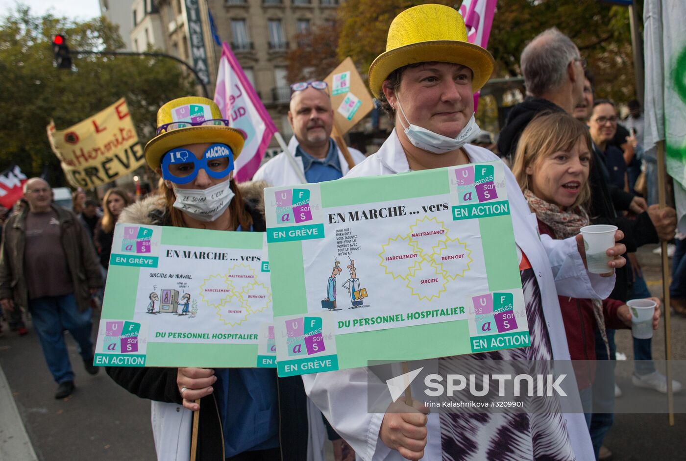 Protest rally against labor reform in Paris