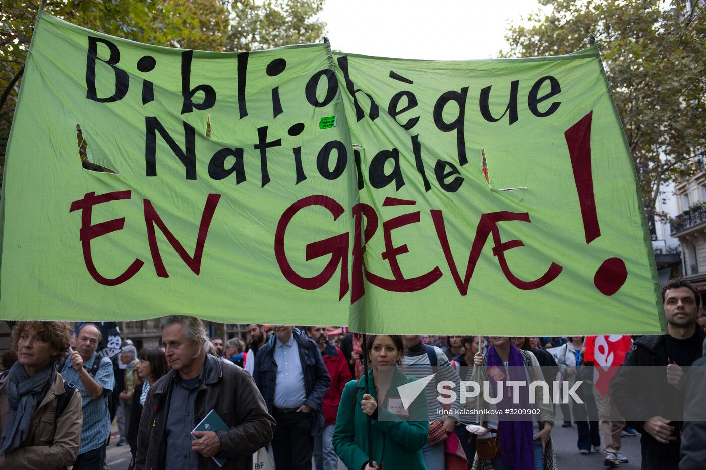 Protest rally against labor reform in Paris