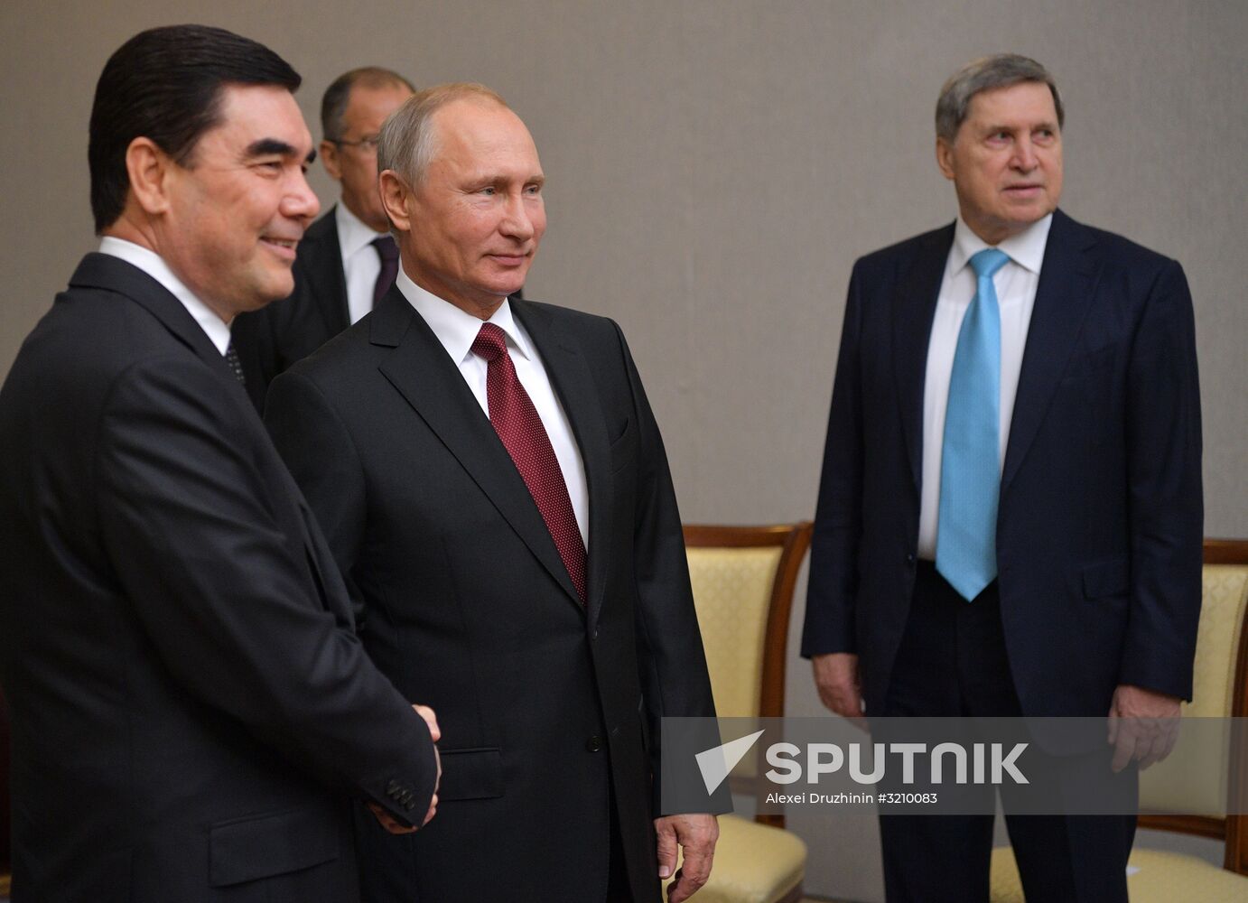 President Vladimir Putin meets with President of Turkmenistan Gurbanguly Berdimuhamedow