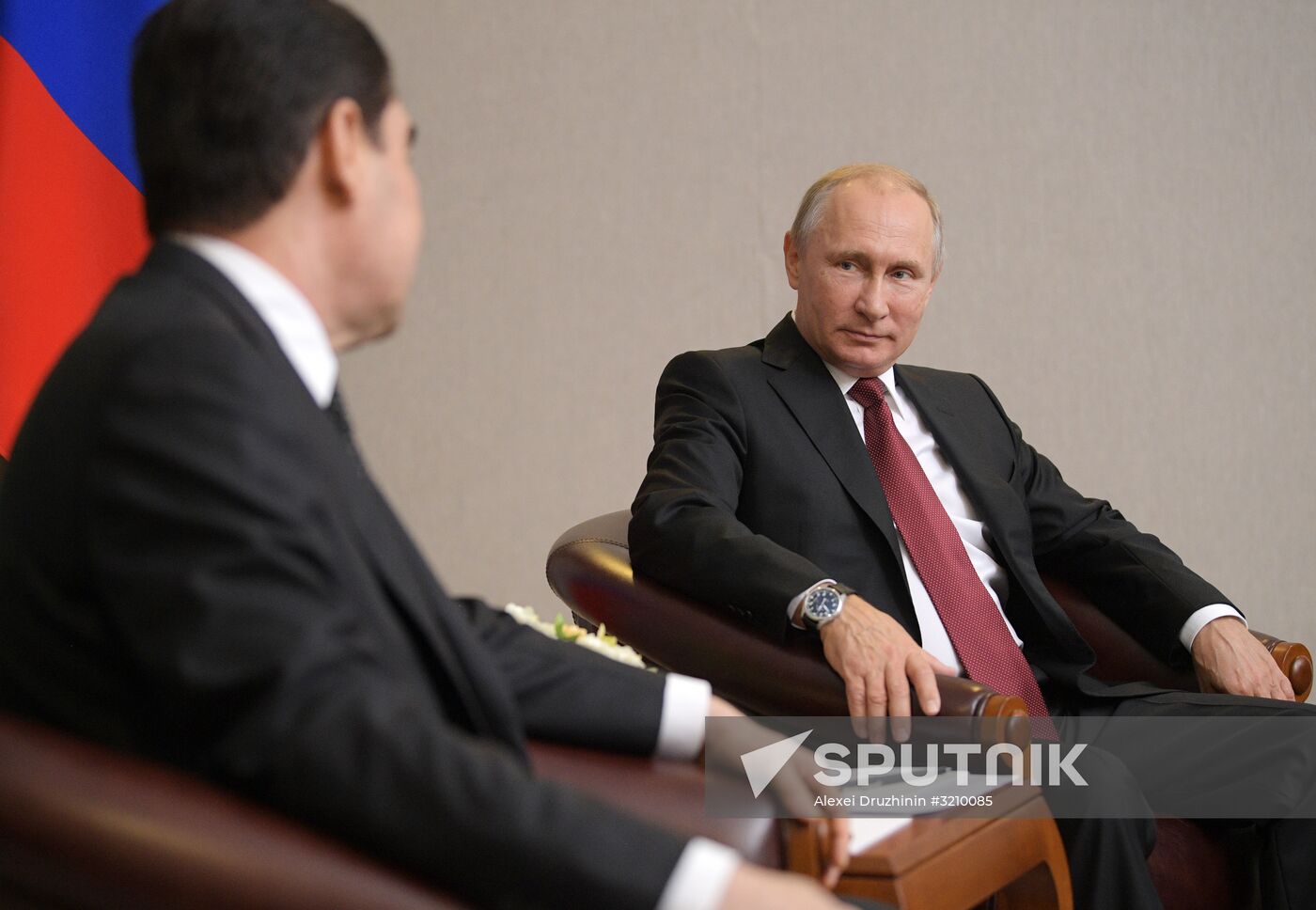 President Vladimir Putin meets with President of Turkmenistan Gurbanguly Berdimuhamedow