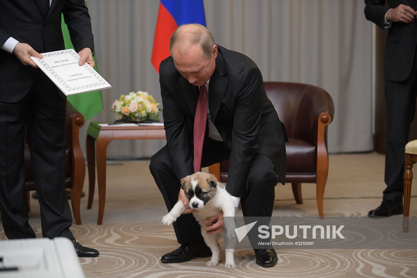 President Vladimir Putin meets with President of Turkmenistan Gurbanguly Berdimuhamedov
