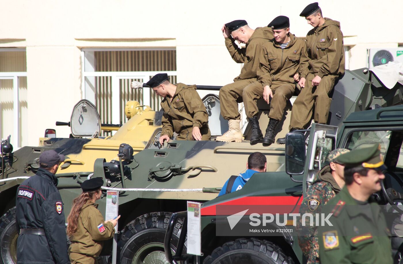 Conscript Day patriotic campaign in Simferopol