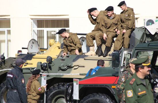 Conscript Day patriotic campaign in Simferopol