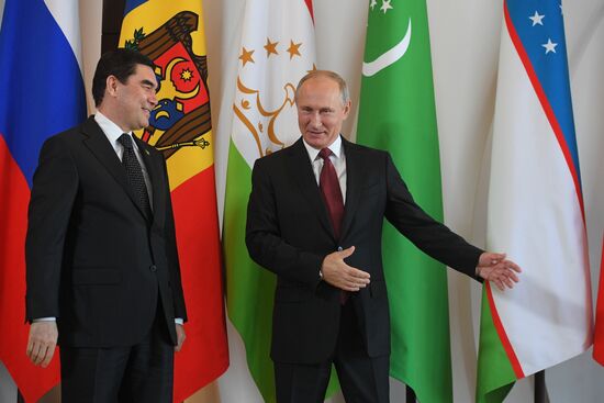 President Vladimir Putin at CIS Council of Heads of State Meeting