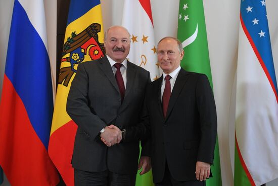 President Vladimir Putin at CIS Council of Heads of State Meeting
