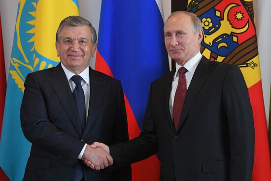 President Vladimir Putin at CIS Council of Heads of State Meeting