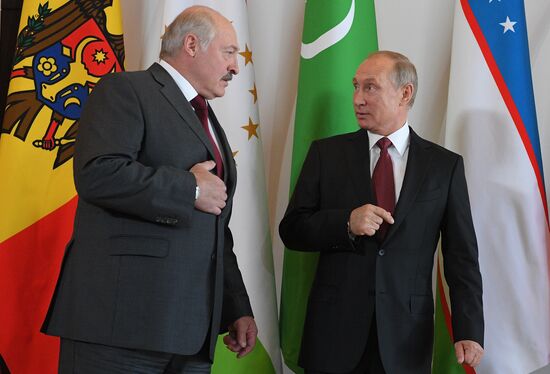 President Vladimir Putin at CIS Council of Heads of State Meeting