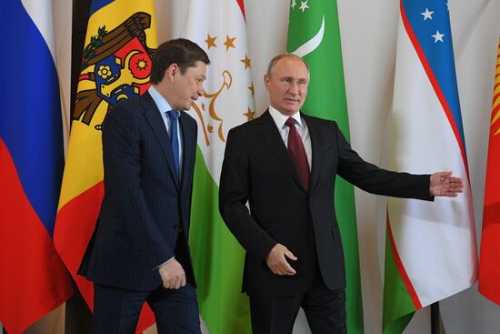 President Vladimir Putin at CIS Council of Heads of State Meeting