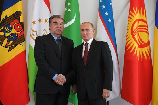 President Vladimir Putin at CIS Council of Heads of State Meeting