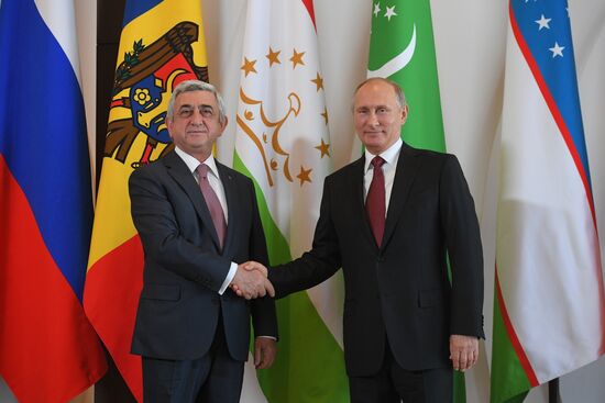 President Vladimir Putin at CIS Council of Heads of State Meeting