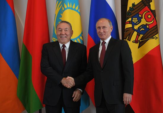 President Vladimir Putin at CIS Council of Heads of State Meeting