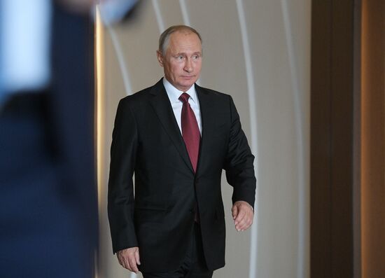 President Vladimir Putin at CIS Council of Heads of State Meeting