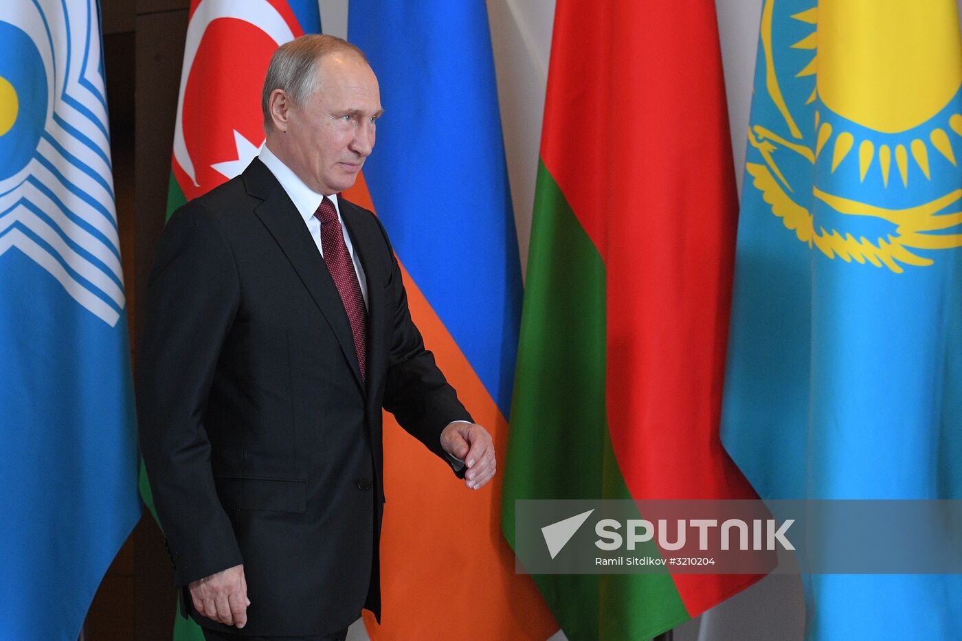 President Vladimir Putin at CIS Council of Heads of State Meeting