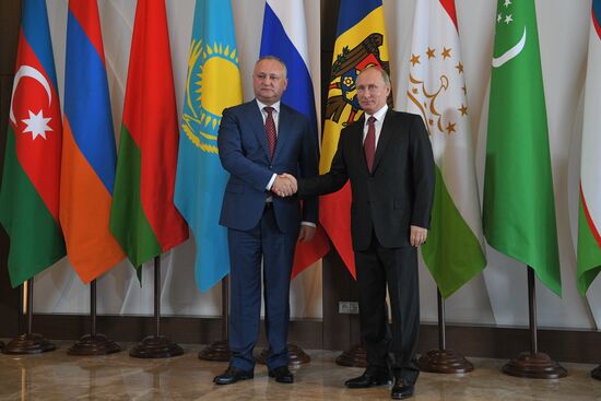 President Vladimir Putin at CIS Council of Heads of State Meeting