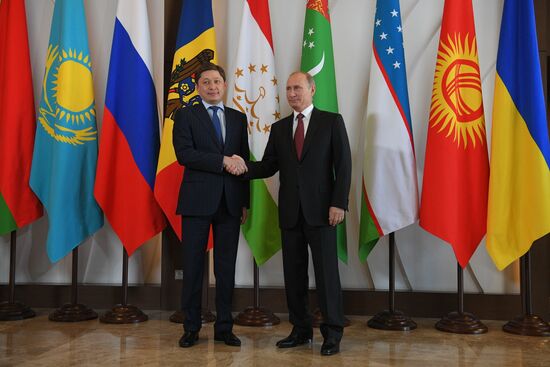 President Vladimir Putin at CIS Council of Heads of State Meeting