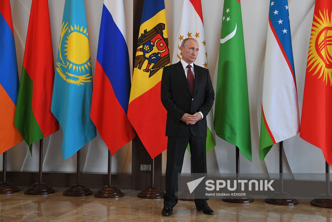 President Vladimir Putin at CIS Council of Heads of State Meeting