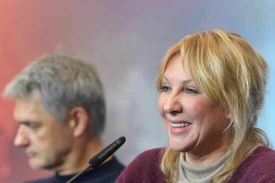 News conference with cast and crew of The Last Warrior