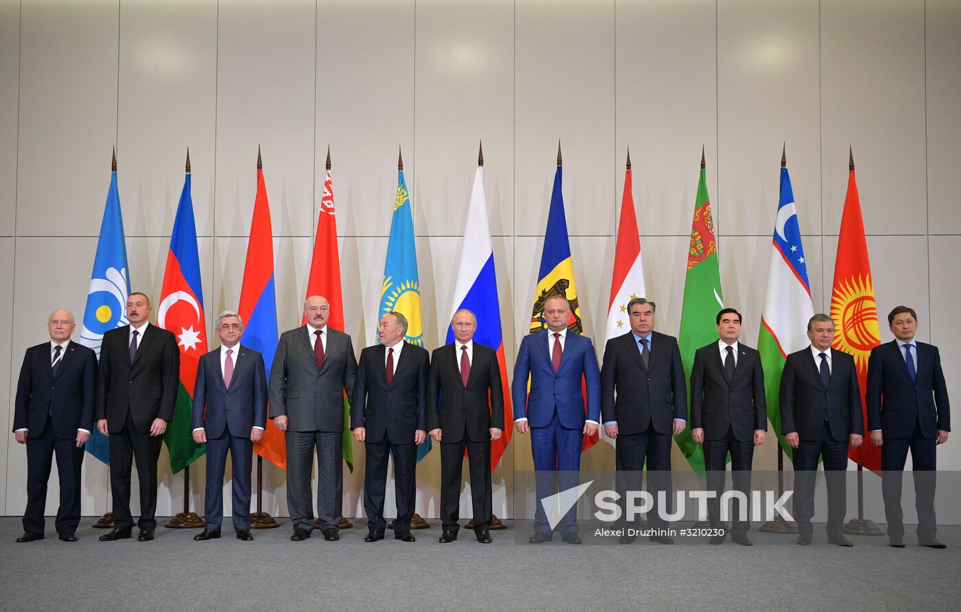 President Vladimir Putin attends meeting of CIS Council of Heads of State