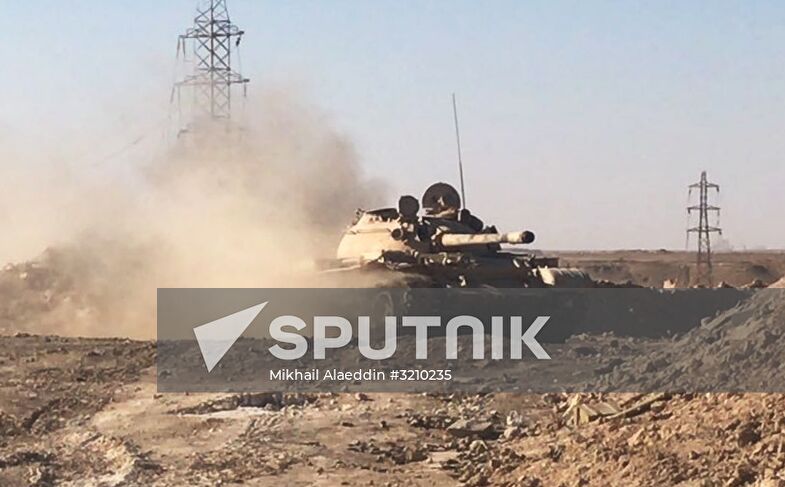 Syrian Army's offensive operation near Deir-ez-Zor