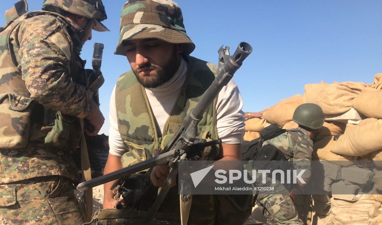 Syrian Army's offensive operation near Deir-ez-Zor