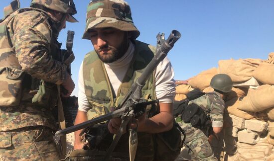 Syrian Army's offensive operation near Deir-ez-Zor