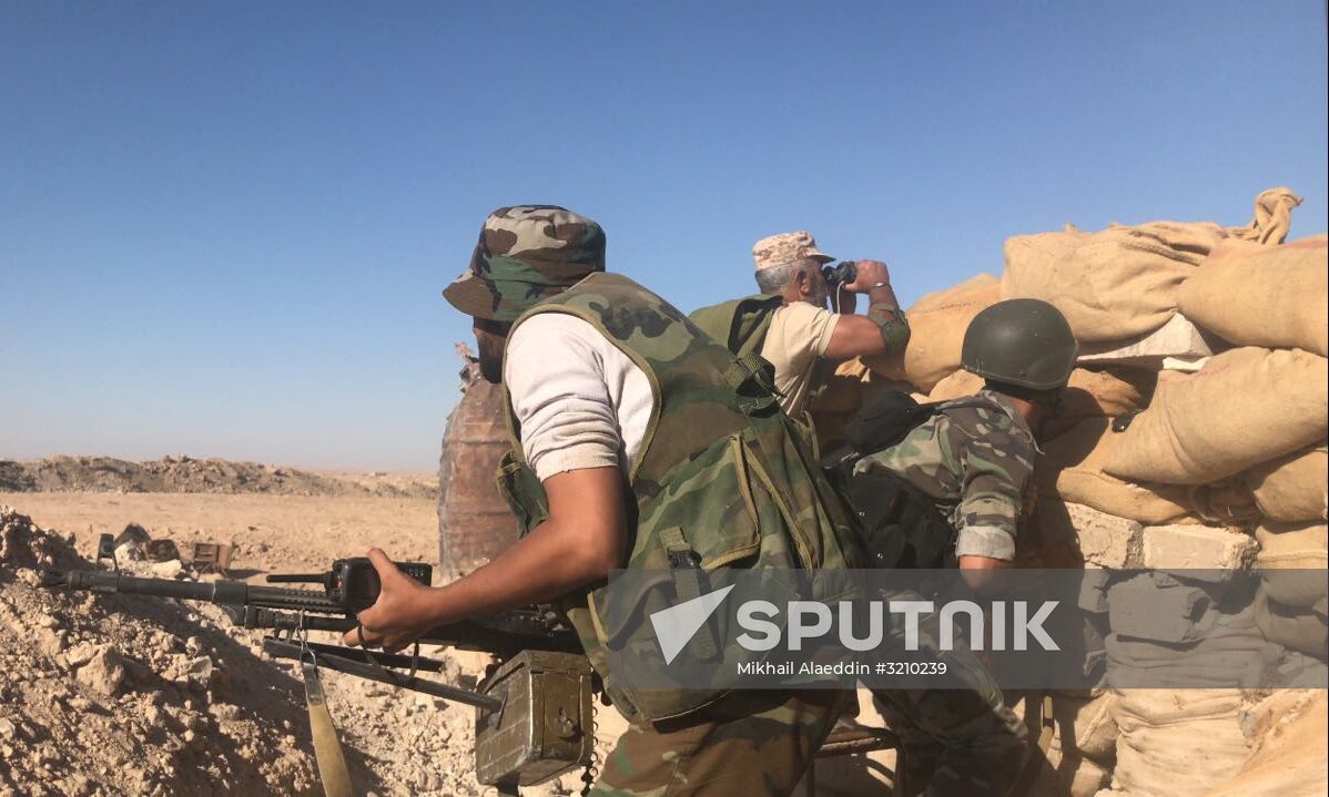 Syrian Army's offensive operation near Deir-ez-Zor