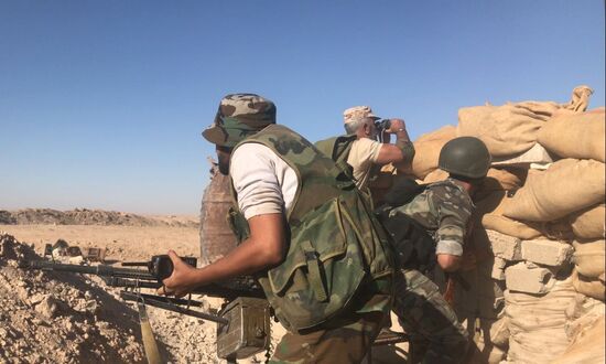 Syrian Army's offensive operation near Deir-ez-Zor