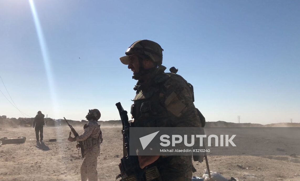 Syrian Army's offensive operation near Deir-ez-Zor
