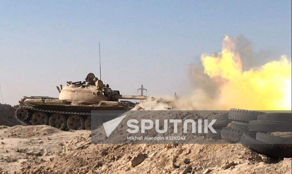 Syrian Army's offensive operation near Deir-ez-Zor