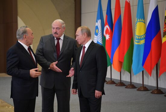 President Vladimir Putin attends meeting of CIS Council of Heads of State