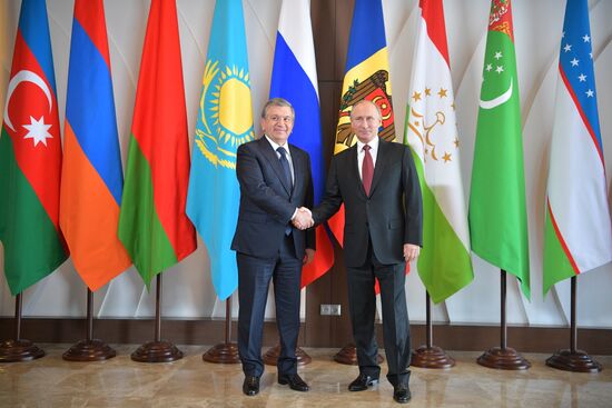 President Vladimir Putin attends meeting of CIS Council of Heads of State