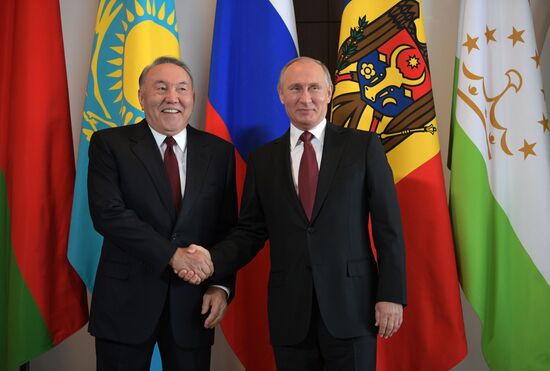 President Vladimir Putin attends meeting of CIS Council of Heads of State