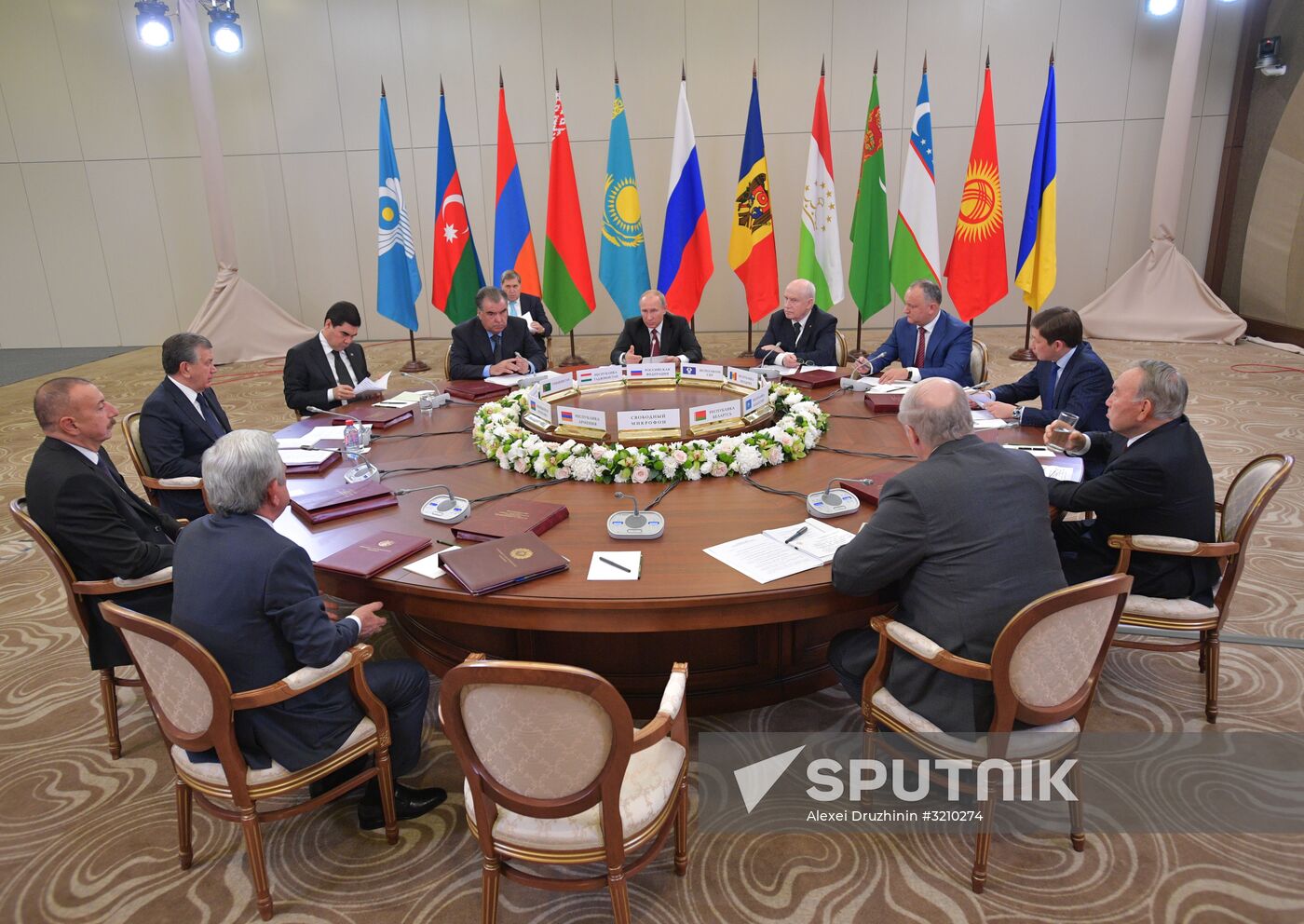 President Vladimir Putin attends meeting of CIS Council of Heads of State