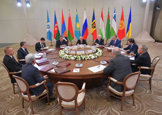 President Vladimir Putin attends meeting of CIS Council of Heads of State