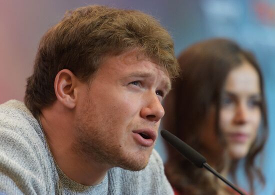 News conference with cast and crew of The Last Warrior