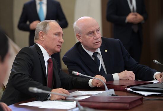 President Vladimir Putin attends meeting of CIS Council of Heads of State