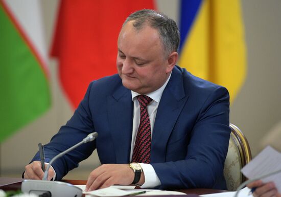 President Vladimir Putin attends meeting of CIS Council of Heads of State