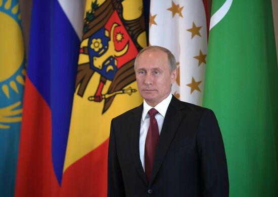 President Vladimir Putin attends meeting of CIS Council of Heads of State