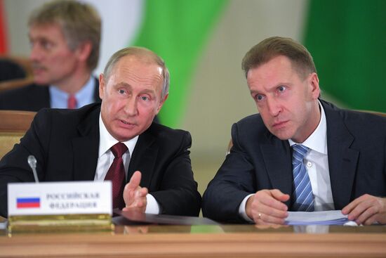 President Vladimir Putin attends meeting of CIS Council of Heads of State