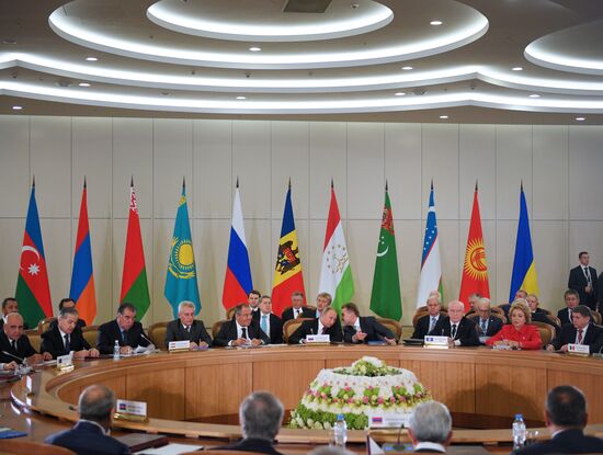 President Vladimir Putin attends meeting of CIS Council of Heads of State