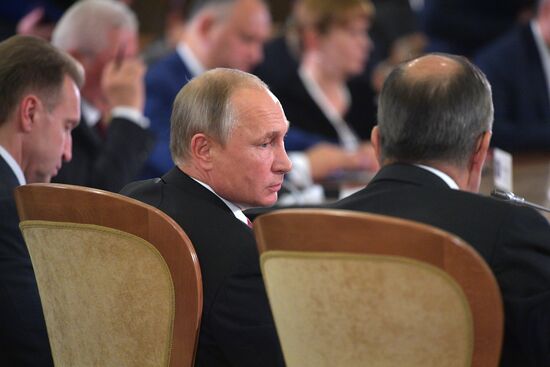 President Vladimir Putin attends meeting of CIS Council of Heads of State