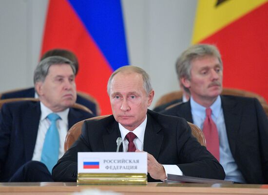 President Vladimir Putin attends meeting of CIS Council of Heads of State