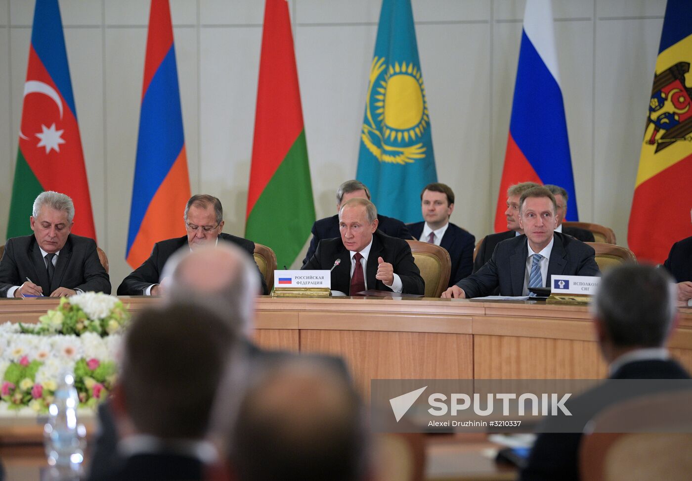 President Vladimir Putin attends meeting of CIS Council of Heads of State