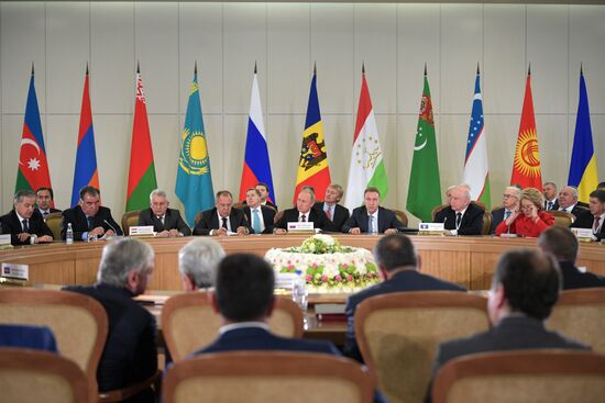 President Vladimir Putin attends meeting of CIS Council of Heads of State