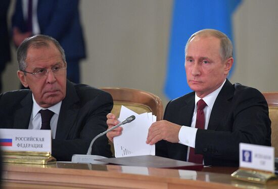 President Vladimir Putin attends meeting of CIS Council of Heads of State