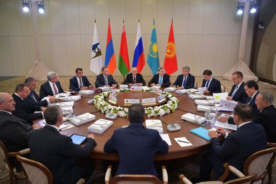 President Vladimir Putin at EurAsEC Summit