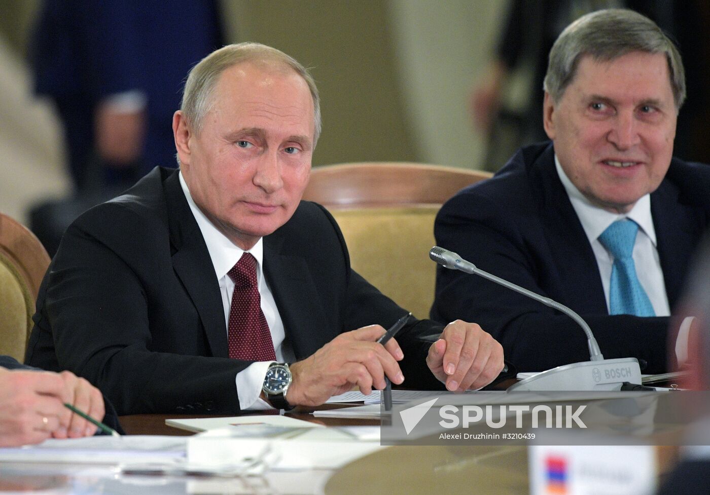 Russian President Vladimir Putin attends EAEU summit